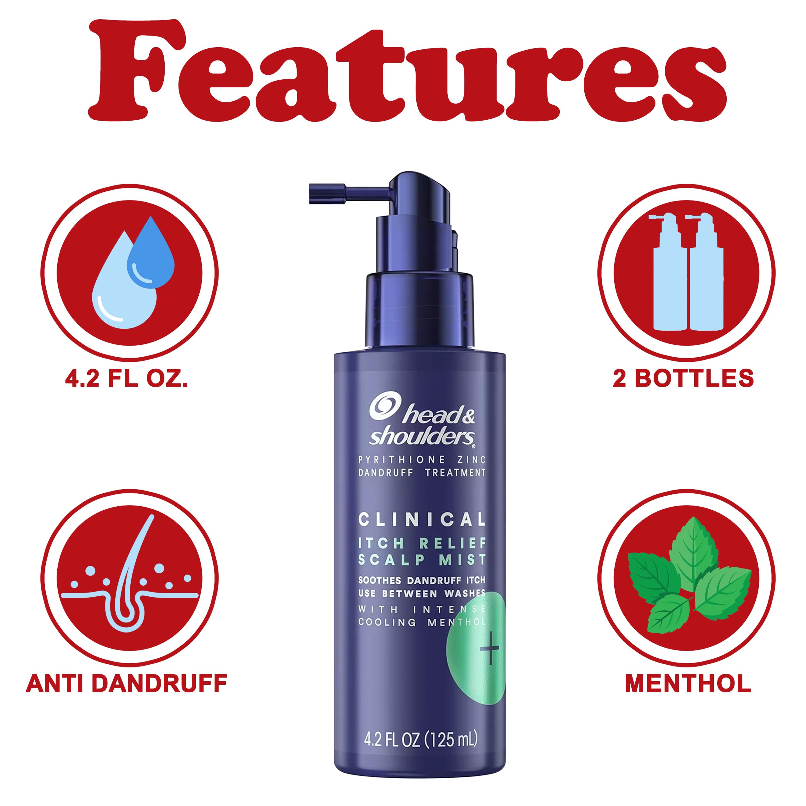 Head & Shoulders Itch Relief Scalp Mist – spray ciblé sans rinçage pour cuir chevelu.
