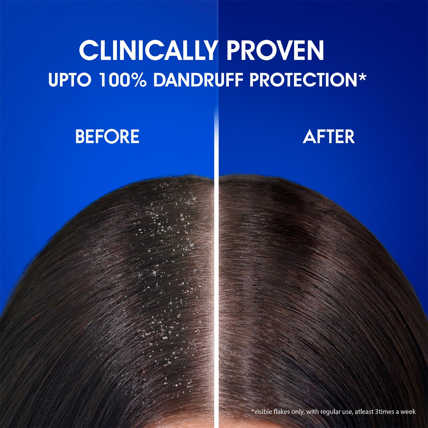 Cheveux propres et légers après lavage Head & Shoulders.