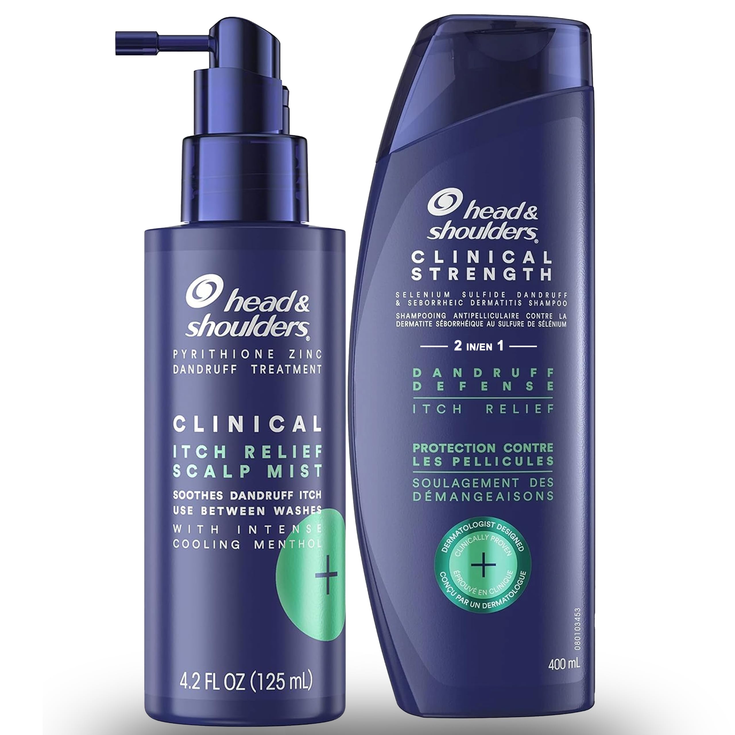 Head & Shoulders shampoing clinique en bouteille 400 ml pour cuir chevelu équilibré