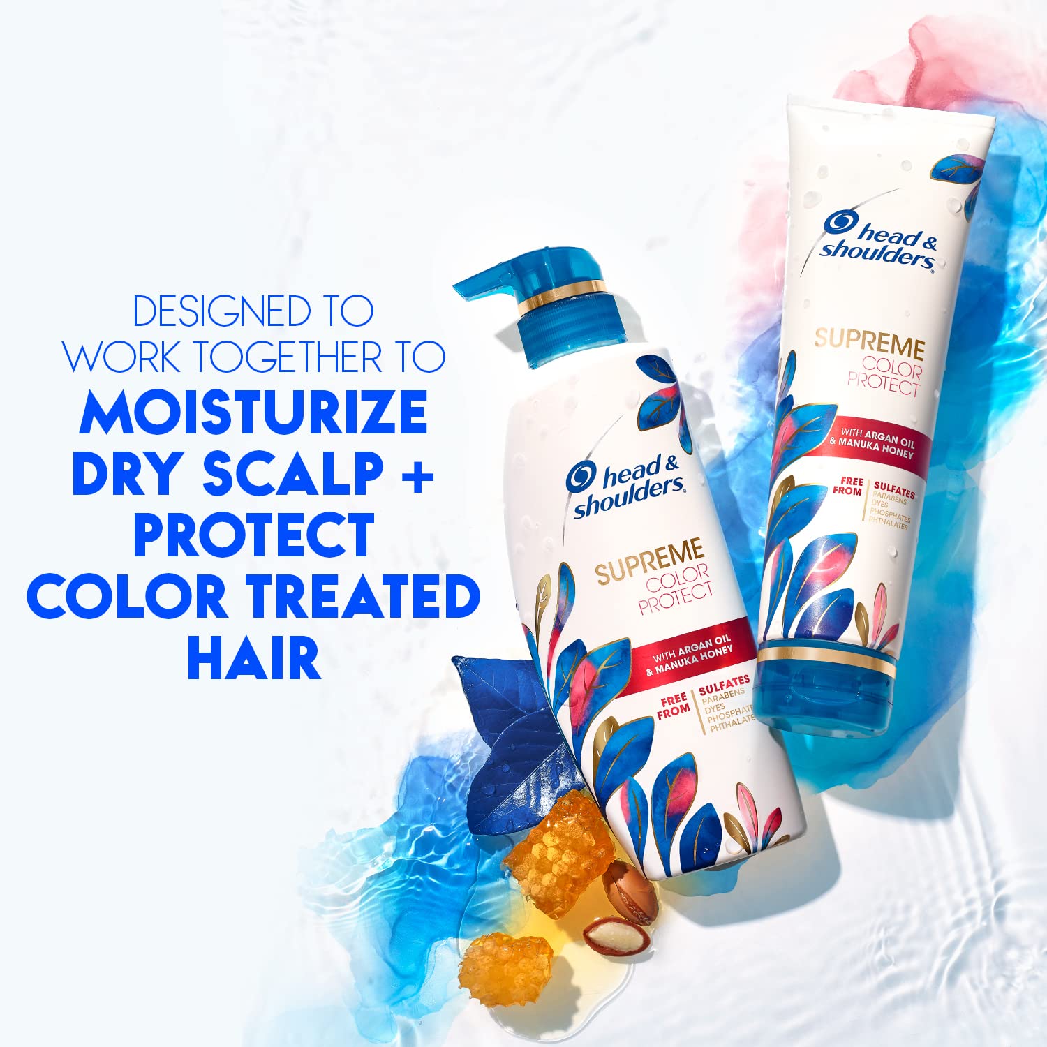 Creamy conditioner applying to scalp area suggesting soothing relief