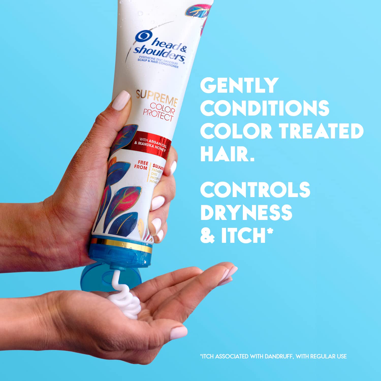 Product display shot emphasizing sulfate-free formula and ingredients