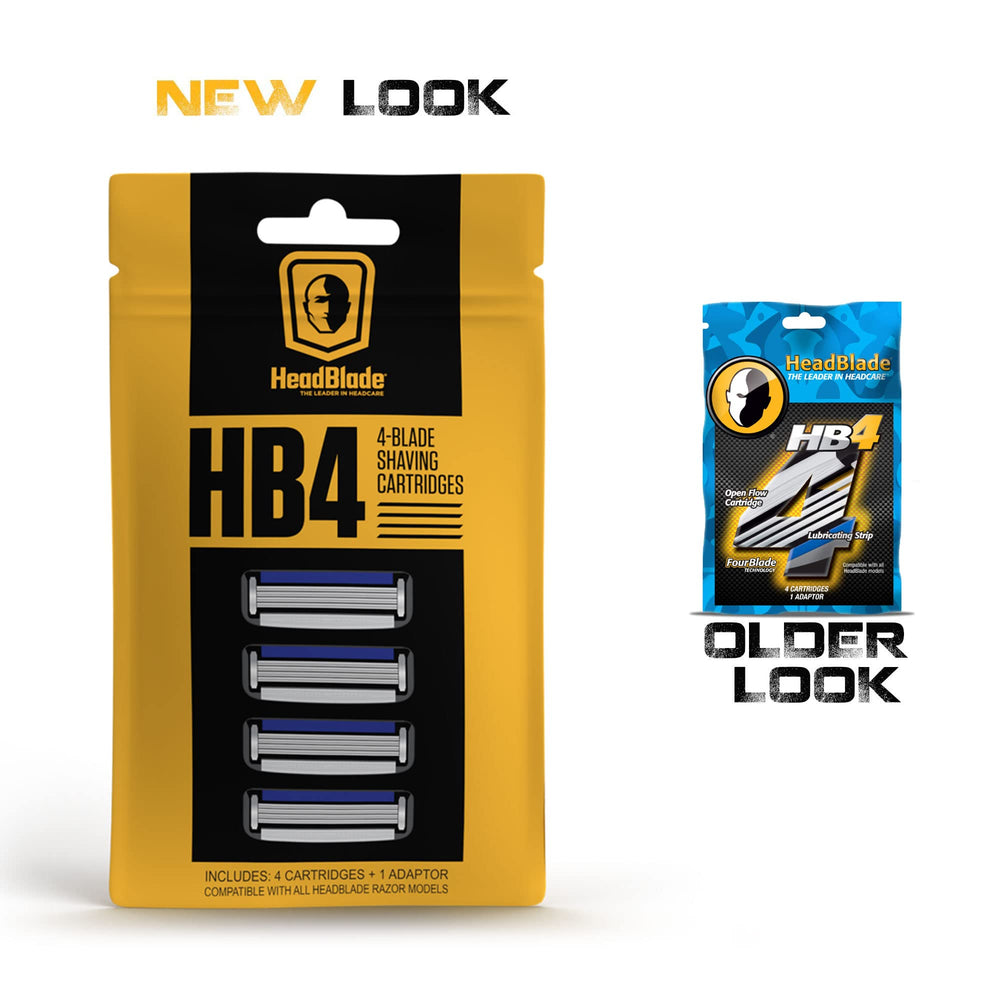 HeadBlade HB4 cartouches – 4 lames pour minimiser les passages.