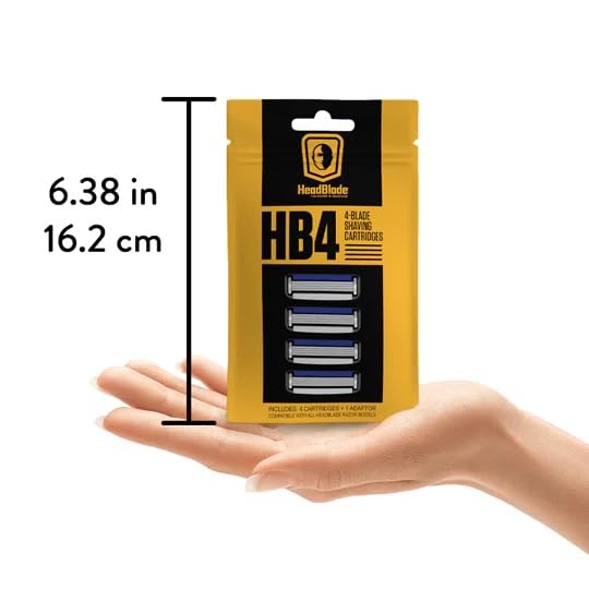HeadBlade HB4 – 12 lames pour plusieurs sessions de rasage.