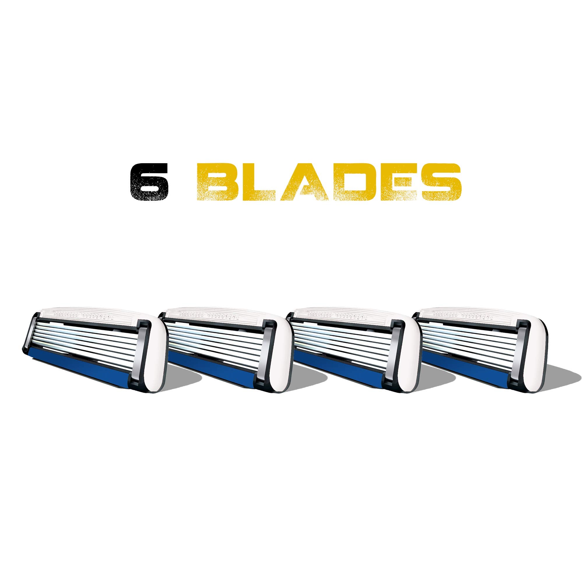Poignée ergonomique HeadBlade facilitant l'accès au sommet du cuir chevelu.