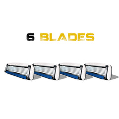 Poignée ergonomique HeadBlade facilitant l'accès au sommet du cuir chevelu.