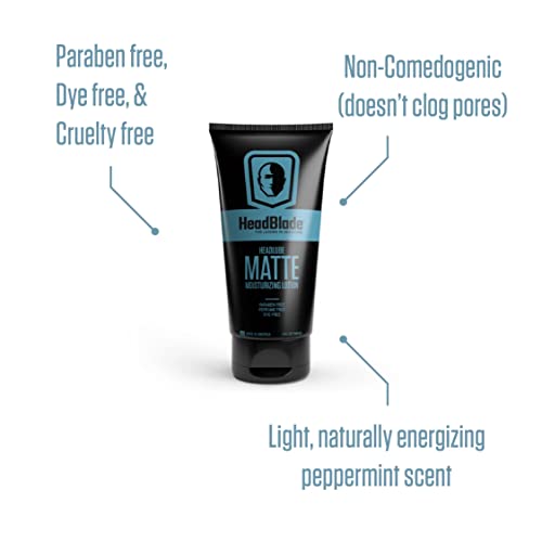 Application sur le crâne après rasage avec HeadLube Matte