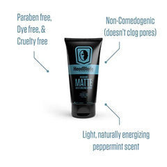 Application sur le crâne après rasage avec HeadLube Matte