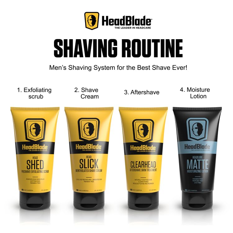 Emballage HeadBlade HeadLube Matte et etiquette