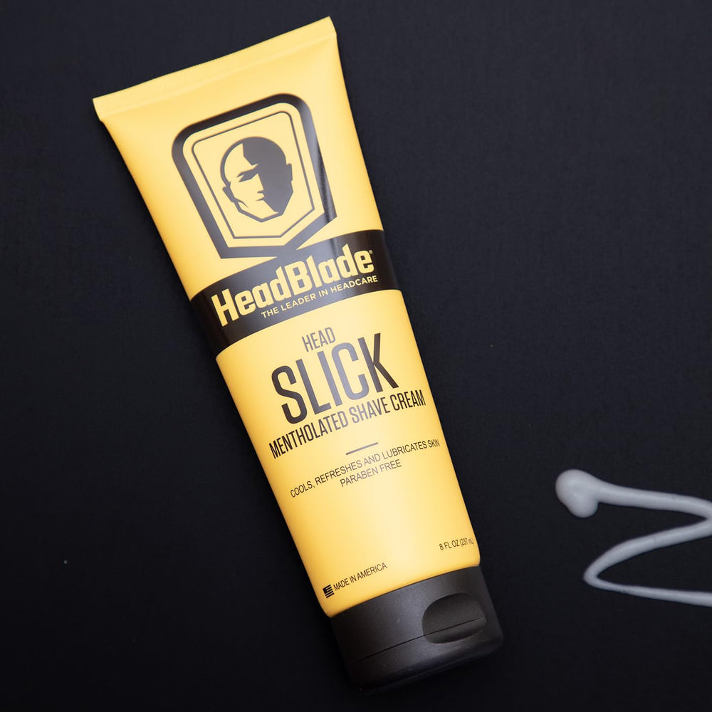 HeadBlade HeadSlick: confort cutané réduisant irritations et rougeurs lors du rasage.