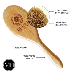 Brosse sèche Heales Apothecary bois FSC et fabrication durable.