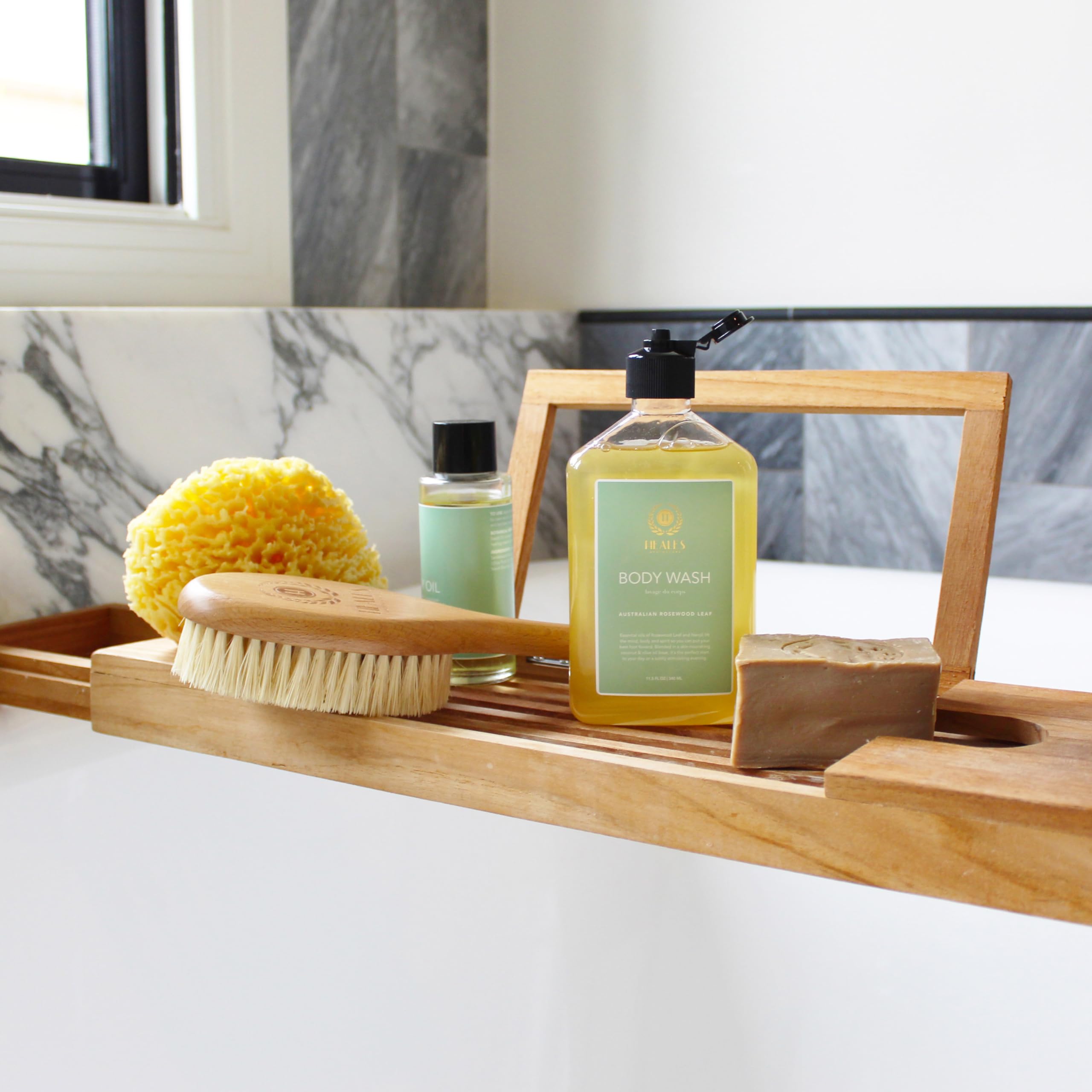 Brosse sèche Heales Apothecary design minimaliste et unisexe.