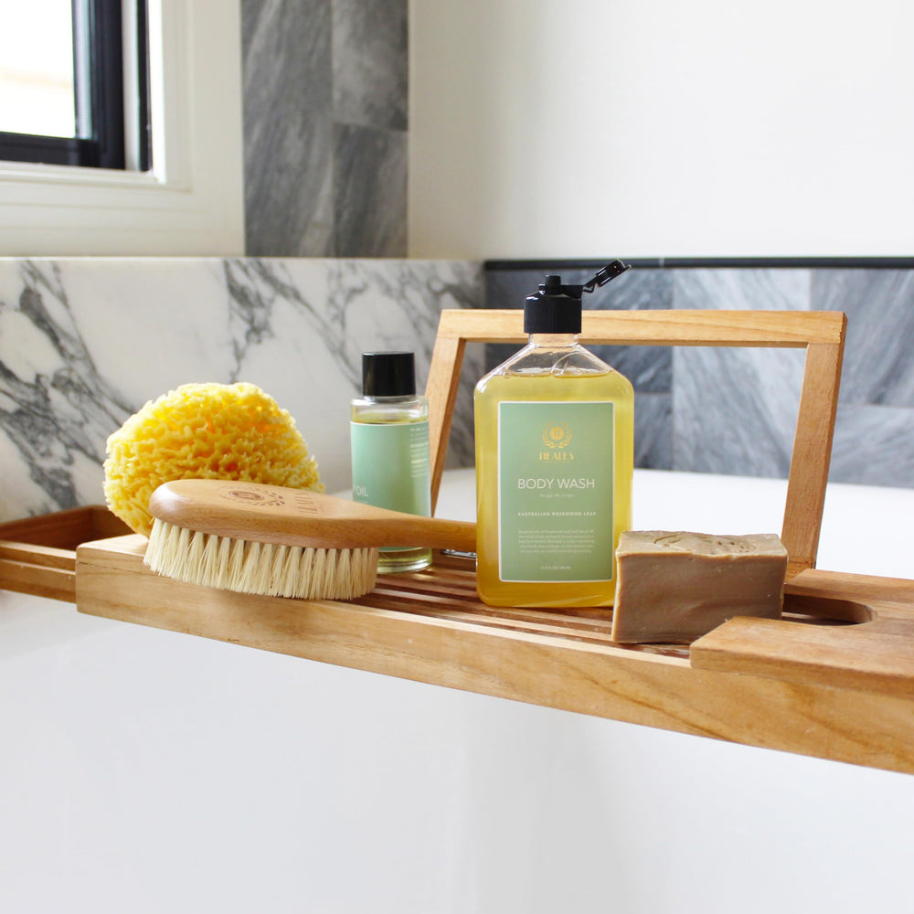 Brosse sèche Heales Apothecary design minimaliste et unisexe.