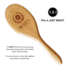 Brosse sèche Heales Apothecary favorise drainage lymphatique et énergie matinale.