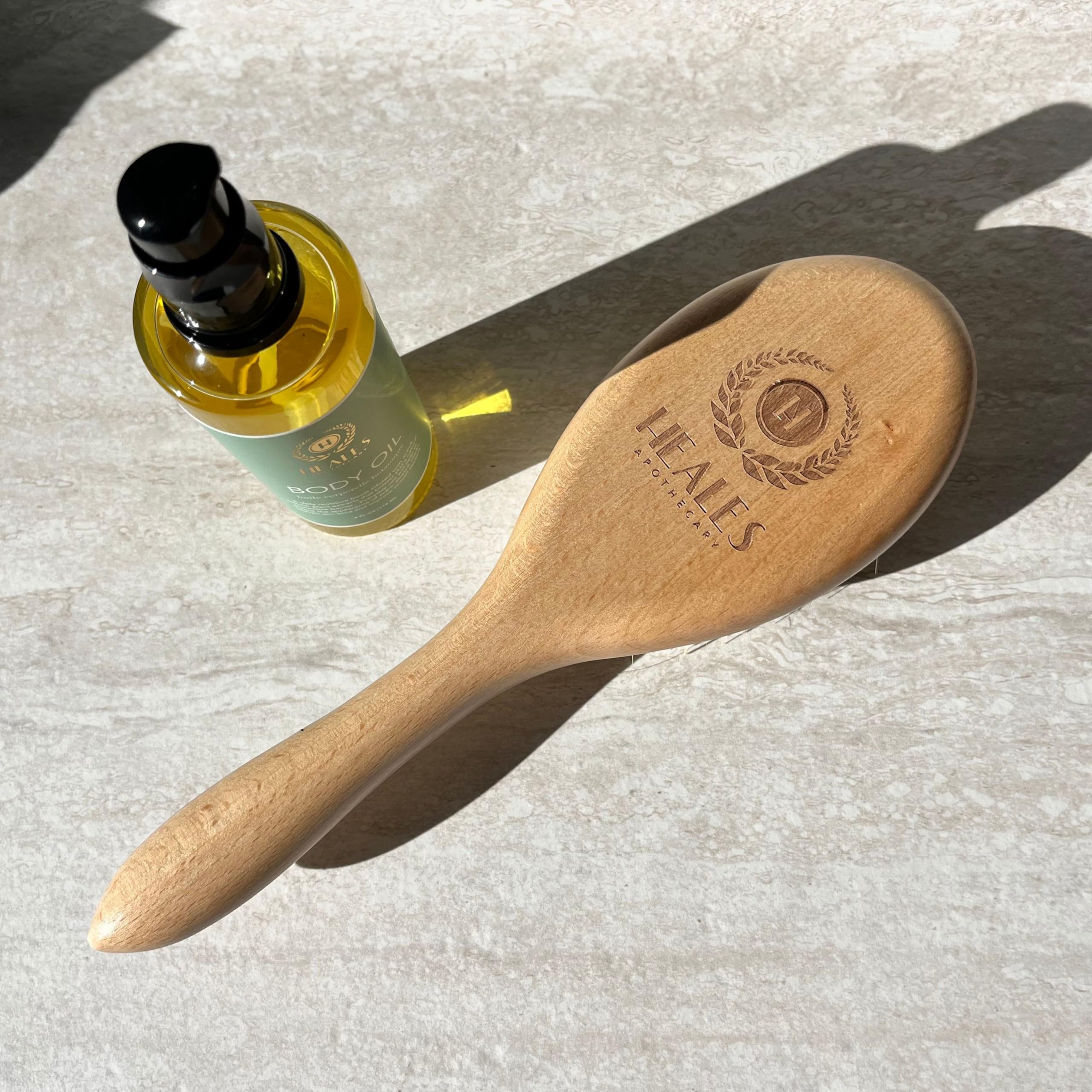Brosse sèche Heales Apothecary idéale comme rituel matin.