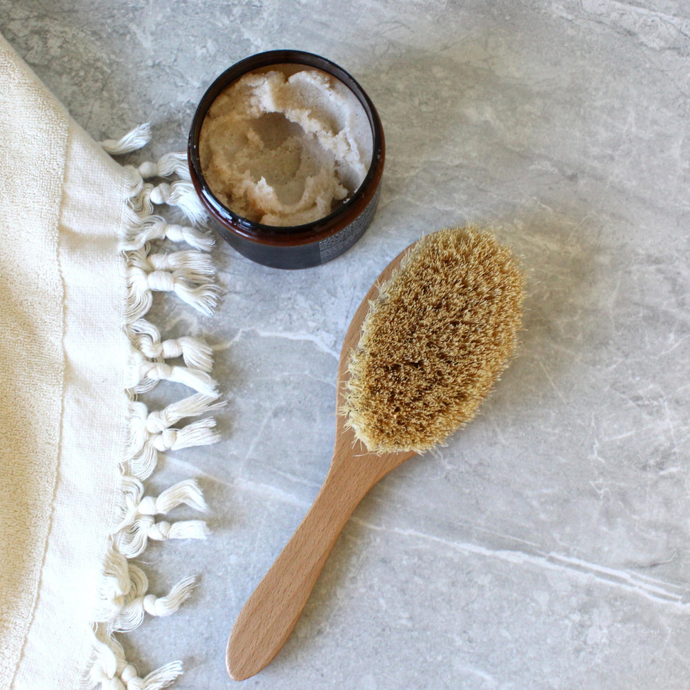 Brosse sèche Heales Apothecary zéro déchet et sans plastique.