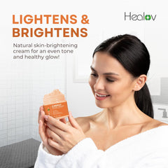 Healov Crème Carotte – emballage sur table, ingrédients naturels