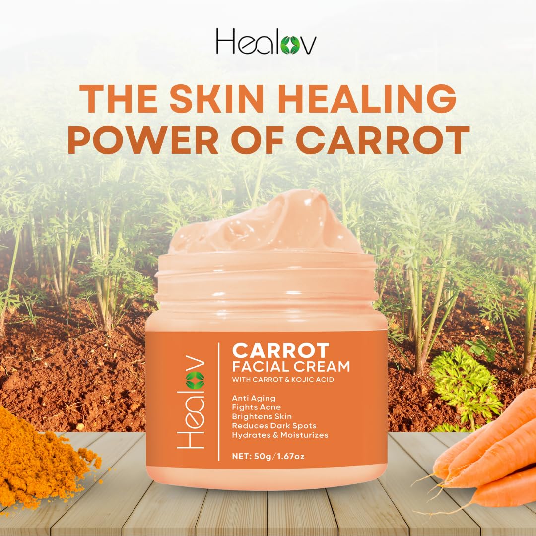 Healov Crème Carotte – texture crème satinée sur peau