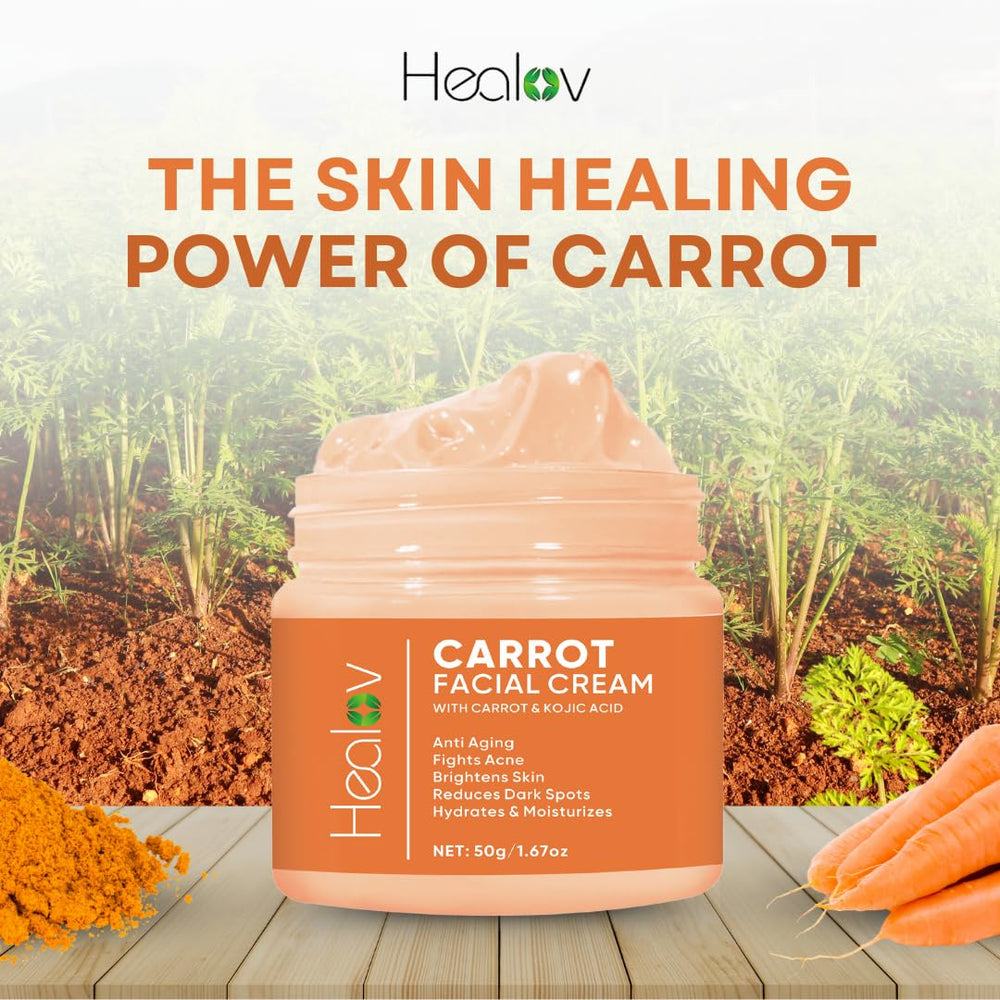 Healov Crème Carotte – texture crème satinée sur peau