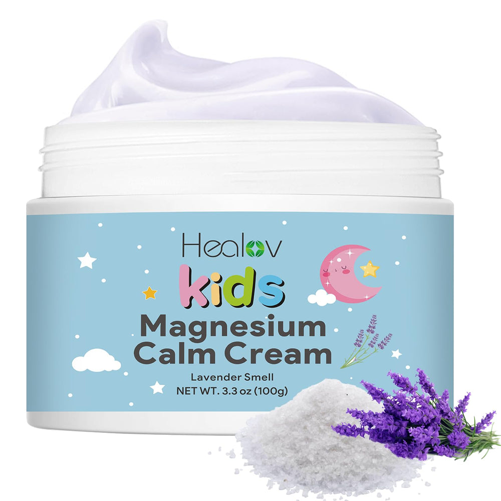 Lotion magnésium Healov pour enfant favorisant la détente au coucher.