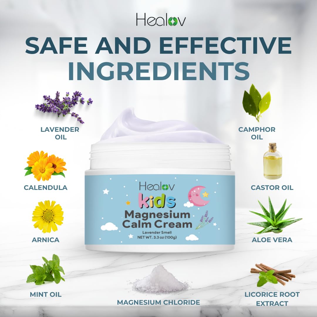 Soin nocturne Healov pour enfant, routine paisible.