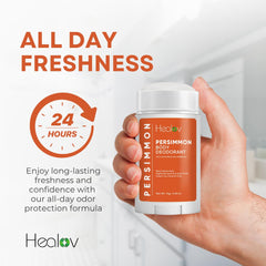 Healov Persimmon Déodorant – idéal pour les pieds et les zones sujettes à l’odeur.