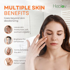 Healov Persimmon savon-aisselles-odeurs : sensation de fraîcheur et fraîcheur durable.