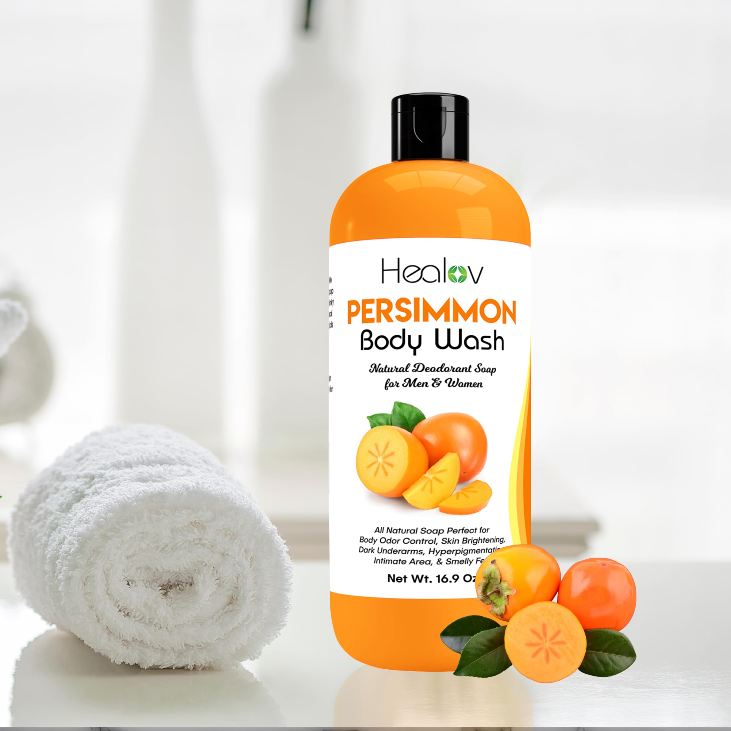 Healov Persimmon savon-artisanal-ingredients : formulation artisanale avec huiles de qualité.