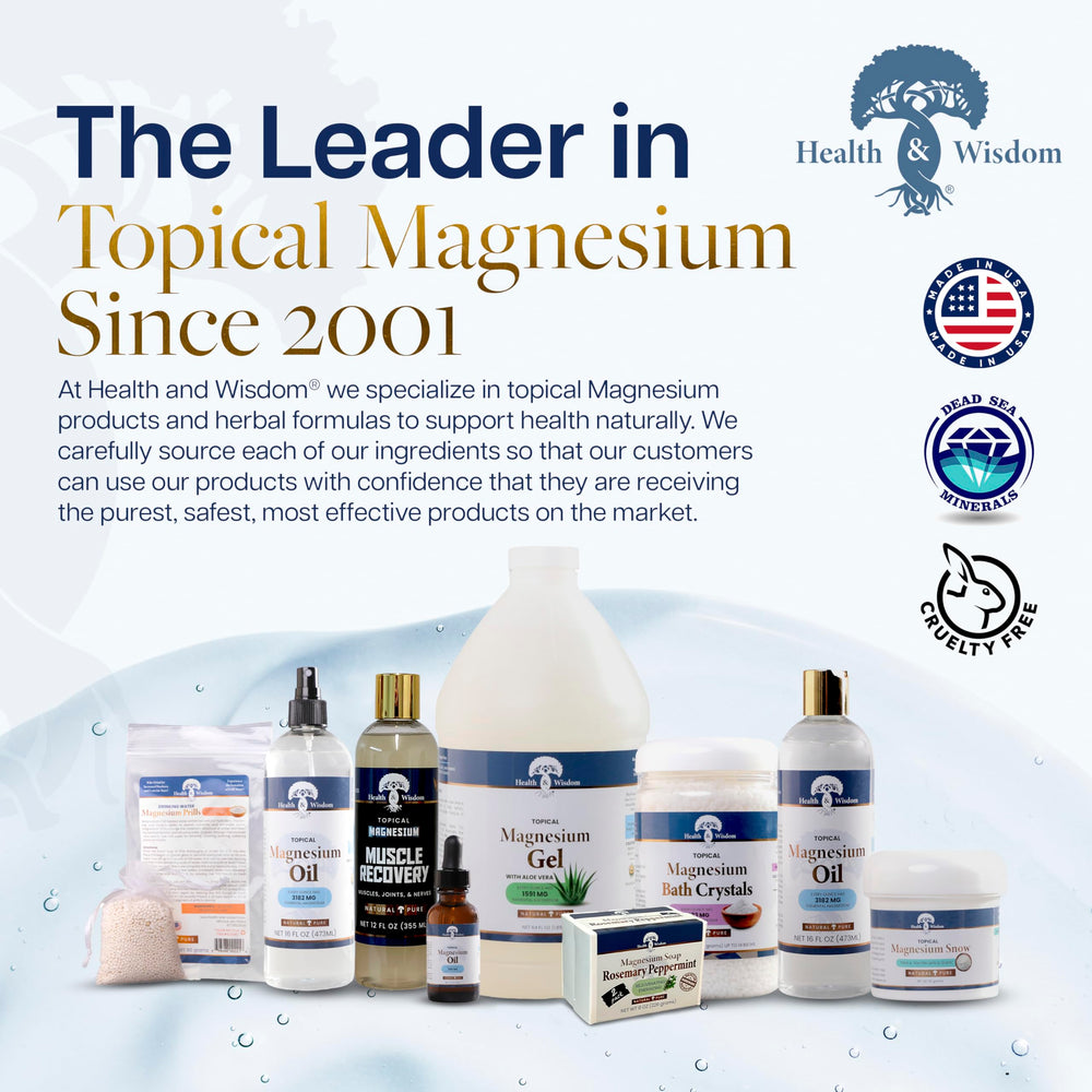 Routine bien-être quotidienne avec Health and Wisdom magnésium pur sans additifs
