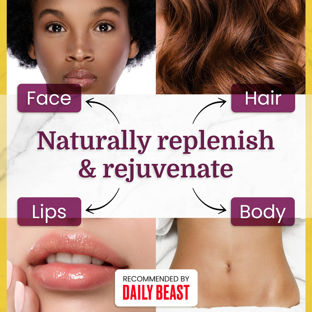 Health Priority Natural Products texture soyeuse sur peau après application, éclat naturel