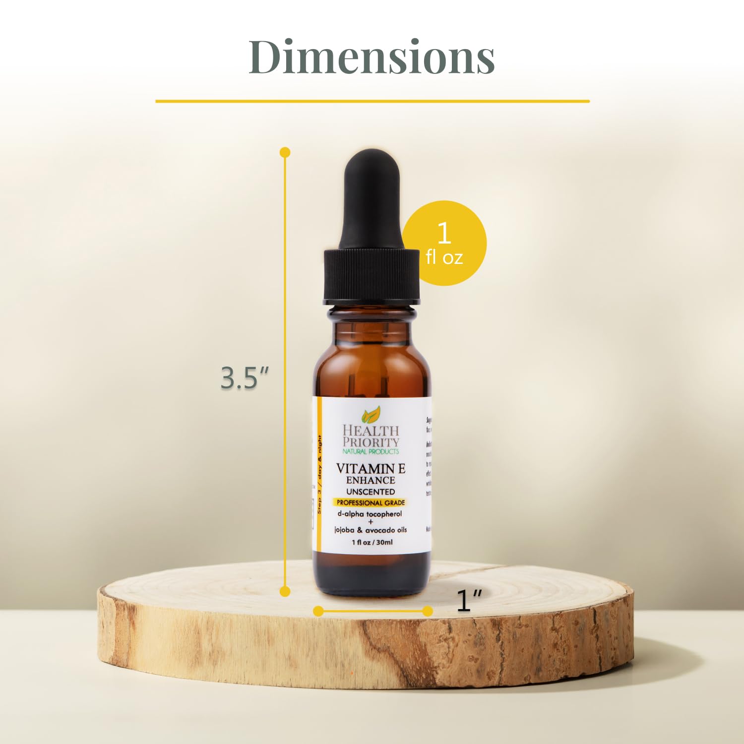 Health Priority Naturals application visage huile vitamine E: hydratation durable et barrière protectrice