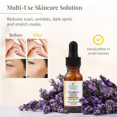 Health Priority Naturals bouteille huile vitamine E sans parfum pour soin quotidien