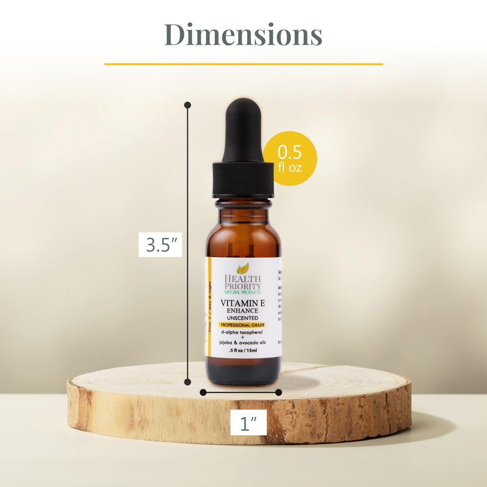 Health Priority Naturals huile vitamine E corps, confort et douceur