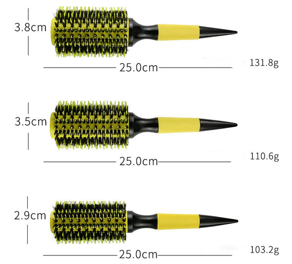 Healthcom brosse round 29mm, idéale pour sections fines et longueurs.