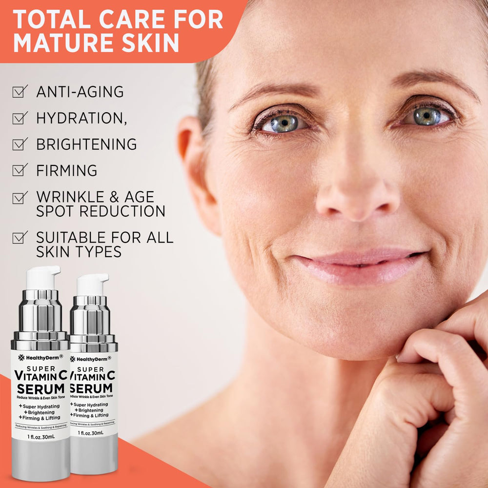 HealthyDerm sérum vitamine C et niacinamide soutiennent la barrière cutanée.