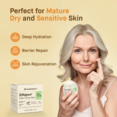 Huile de jojoba à côté du HealthyDerm Tallow Honey Balm pour équilibre cutané.
