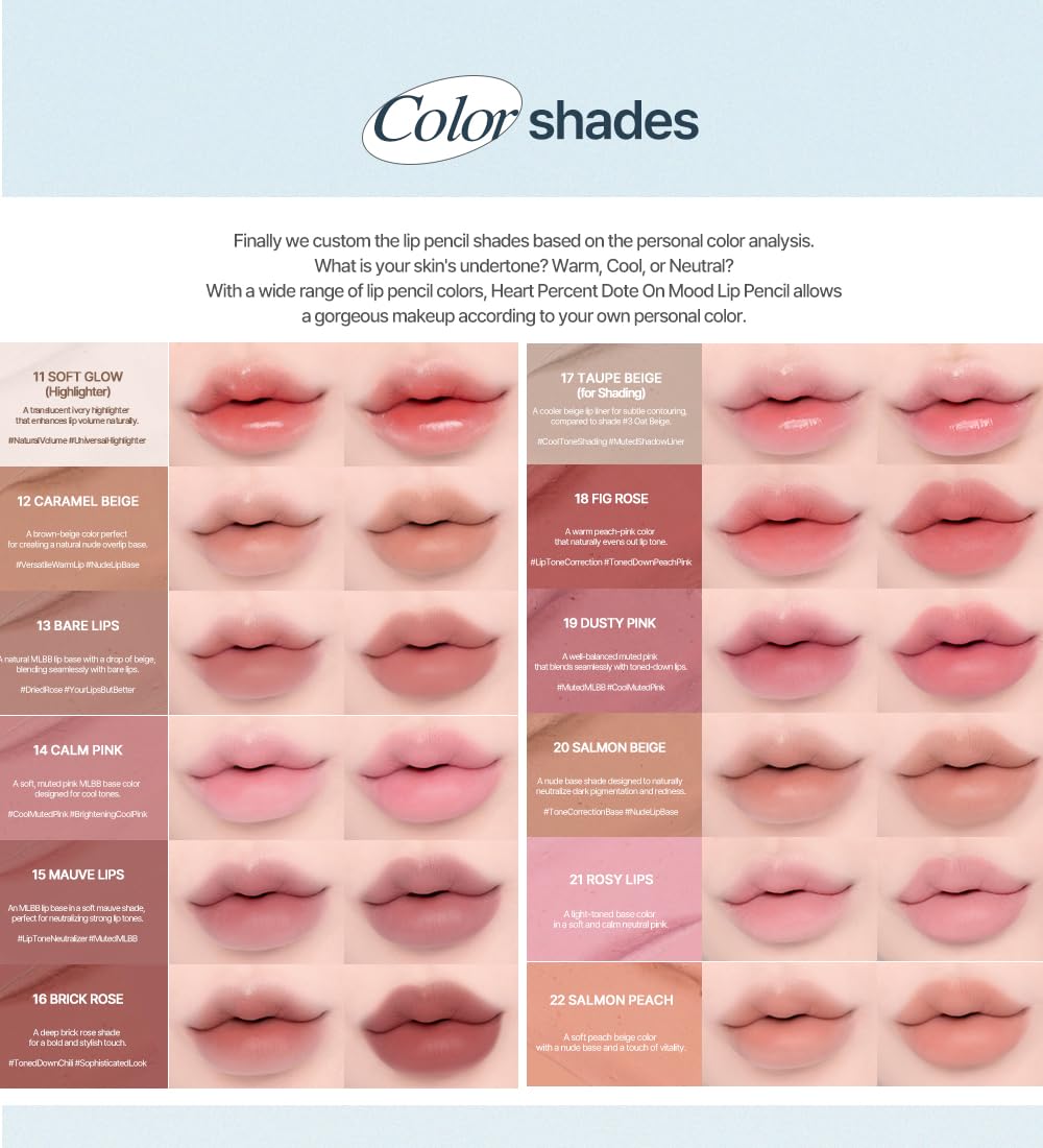 Heart Percent Dote On Mood Lip Pencil long-wear color