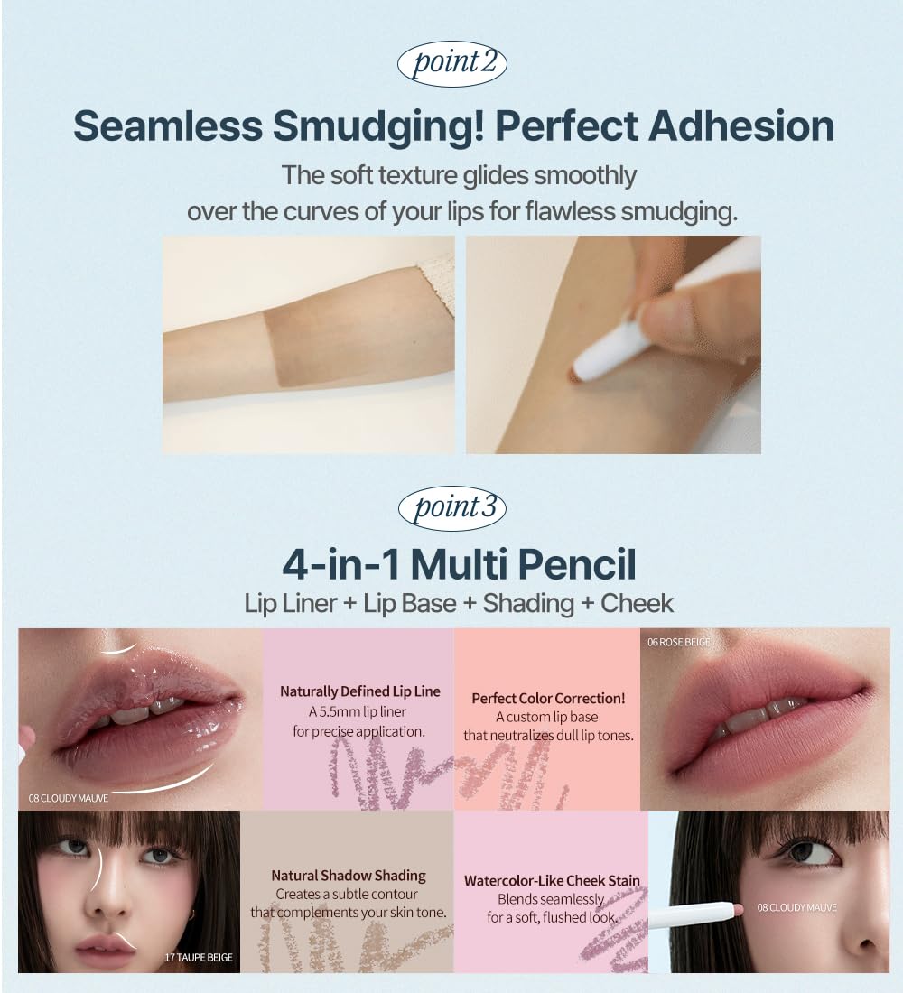 Heart Percent Dote On Mood Lip Pencil multi-use for lips eyes cheeks