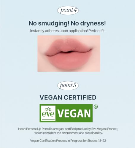 Undertone-compatibility: Heart Percent Dote On Mood Lip Pencil suits warm, cool, and neutral complexions.