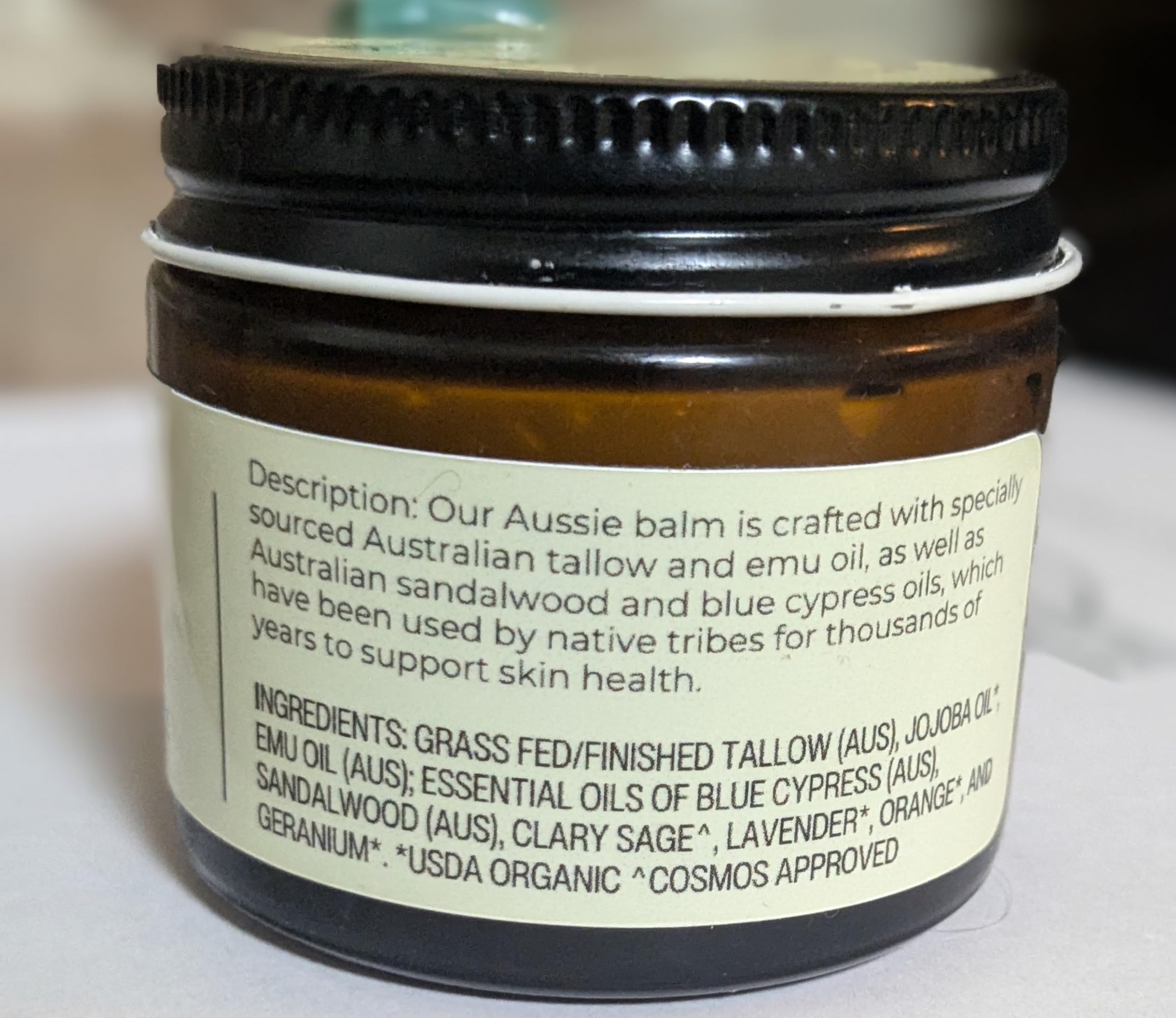 Étiquette artisanale Hearth and Homestead, produit familial et transparent.