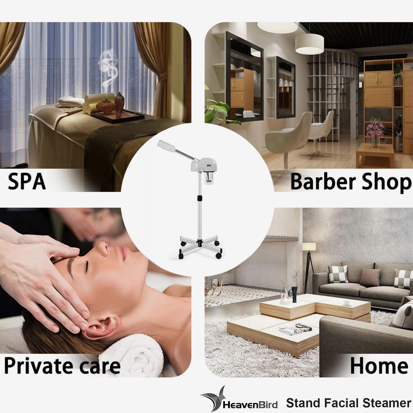 HeavenBird aromathérapie vapeur, intégration d'huiles essentielles pour une ambiance sensorielle.
