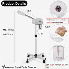 HeavenBird embout vapeur rotation 360, positionnement précis pour des soins personnalisés.