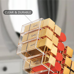 Affichage transparent Hebaogugu pour rouges a levres facile a nettoyer.