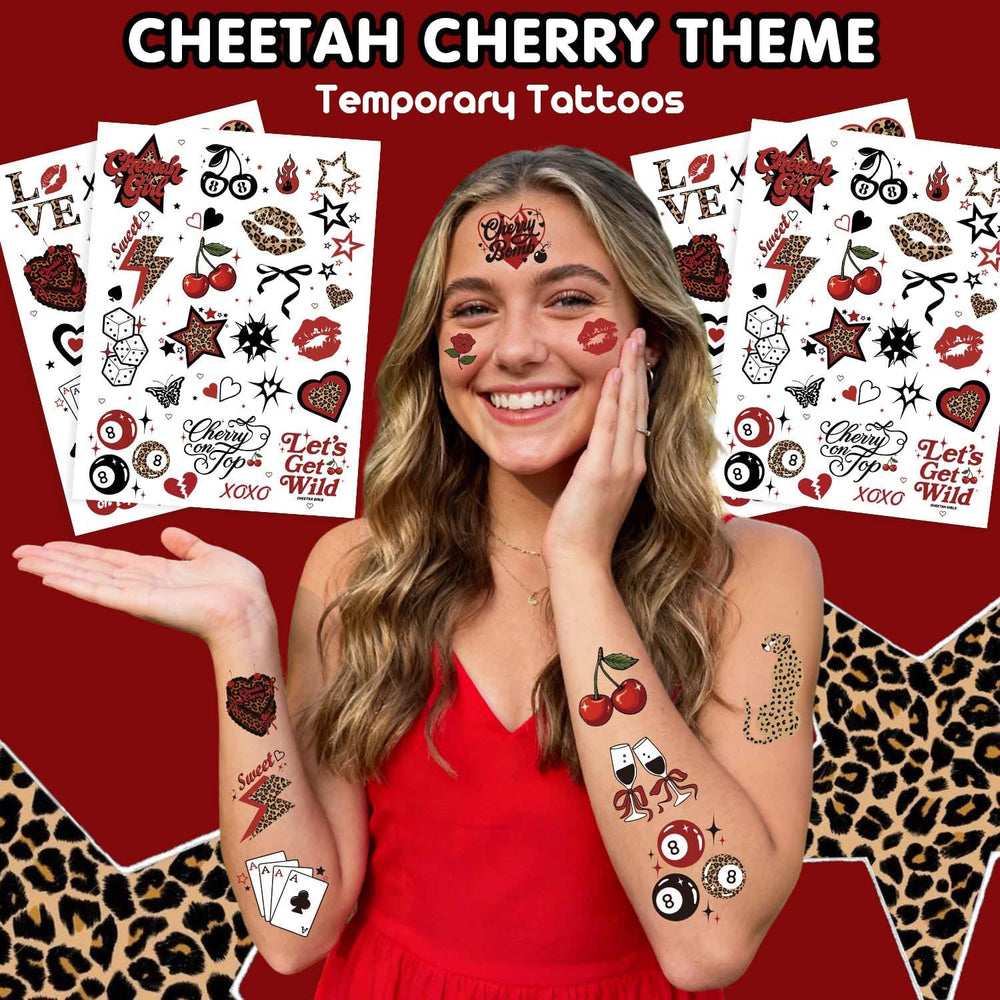 Heboland tatouages cerises Y2K: couleurs vives pour ambiance festive