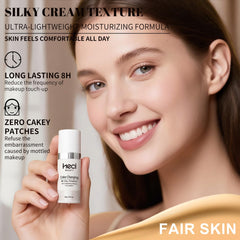 HECI BEAUTY fini nude sur peau, aspect naturel et léger.