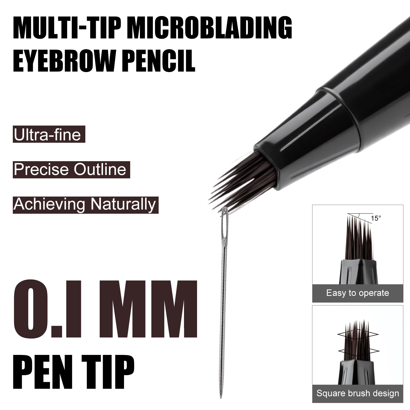 HECI BEAUTY technologie fibre 3D: look sourcils plus volumineux et réalistes.