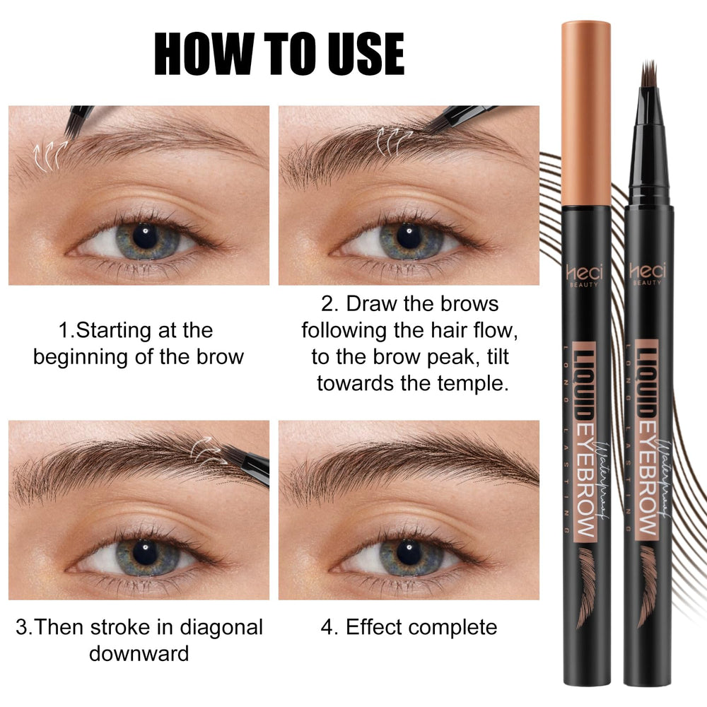 Teinte marron adaptee pour correspondre a votre couleur naturelle avec HECI BEAUTY.