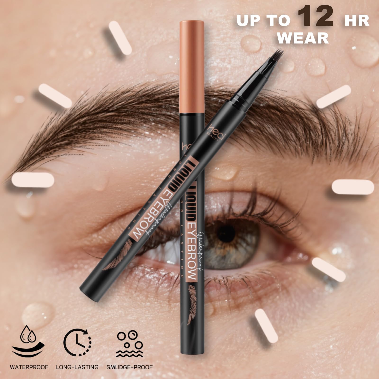 Styles variés de sourcils possibles avec HECI BEAUTY.