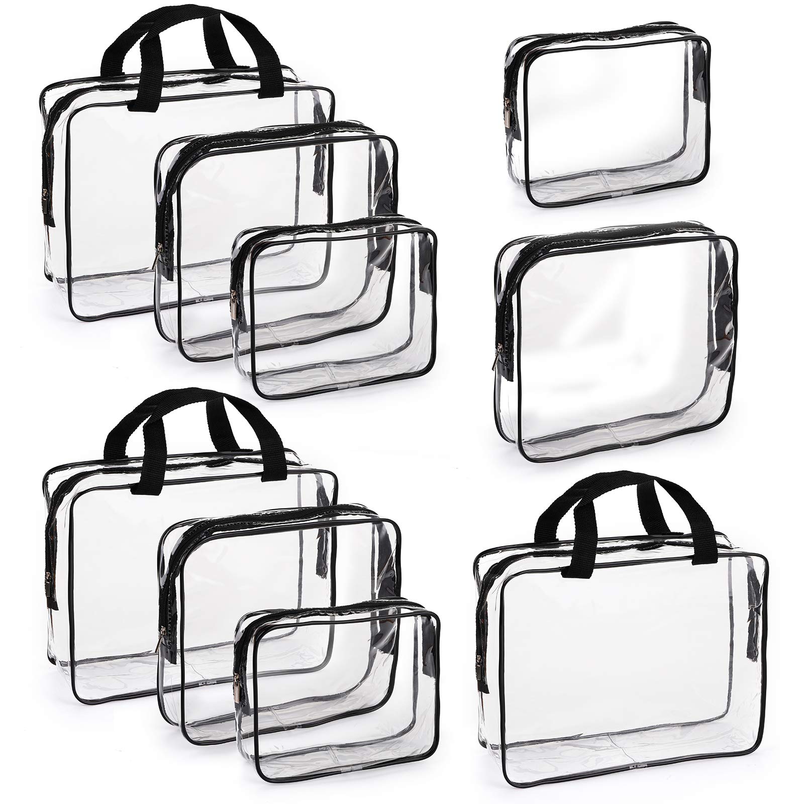 Hedume pochettes translucides grandes, rangement rapide lors du voyage.