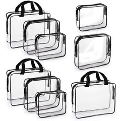 Hedume pochettes translucides grandes, rangement rapide lors du voyage.