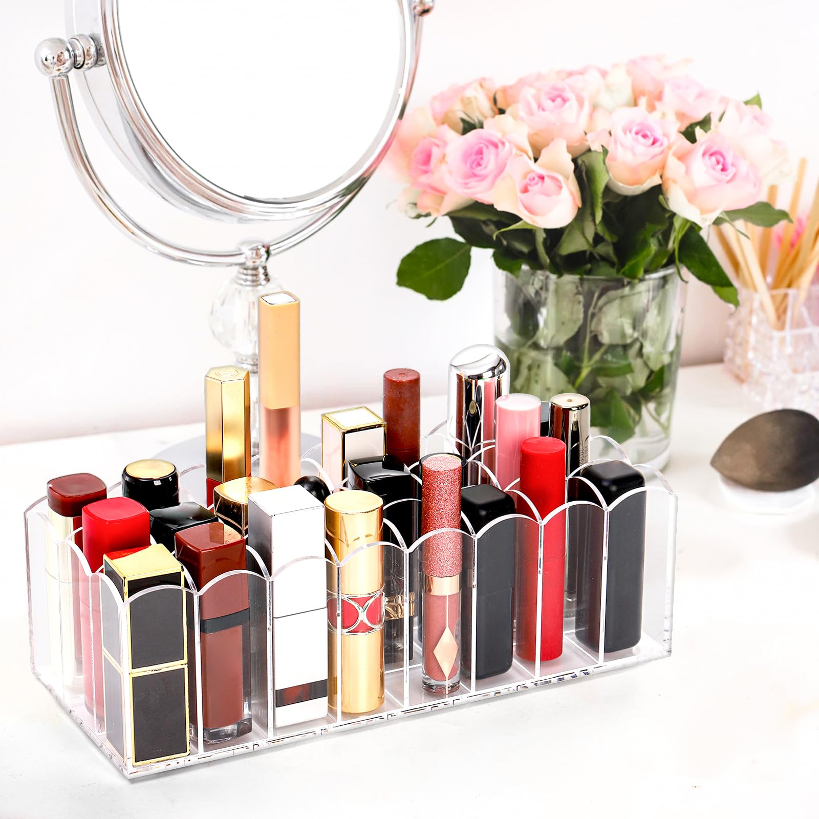 Lot de deux porte-gloss Hedume, solution économique pour la coiffeuse.